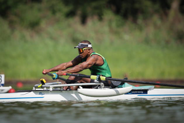 RECORD DATE NOT STATED 27th August 2026; Bosbaan, Amsterdam, Holland, Netherlands; 2026 World Rowing Championships, Day Four; Heat; Brazil PR1 Mens Single Sculls (PR1 M1x) with Rene Campos Pereira AnthonyxBenoit