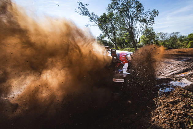 AUTO - WRC, Motorsport Rallye, WM - RALLY DEL PARAGUAY 2026 33 Elfyn EVANS, Scott MARTIN, Toyota GR Yaris Rally1, action during the 2026 Rally del Paraguay, 11th round of the 2026 WRC World Rally Car Championship, from August 27 to 30, 2026 at Encarnacion, Itapua, Paraguay - EncarnacionParaguay Copyright: xNikosxKatikisx