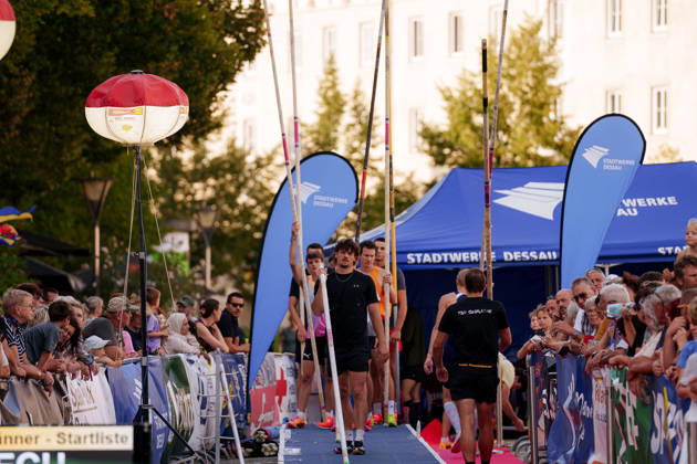 6th International DVV Stadtwerke Pole Vault Meeting, Fabio Wünsche SC Potsdam, August 27, 2026, at the Marktplatz in Dessau, Dessau-Roßlau, Saxony-Anhalt, Dessau-Roßlau, Marktplatz, Dessau, Saxony-Anhalt, Germany