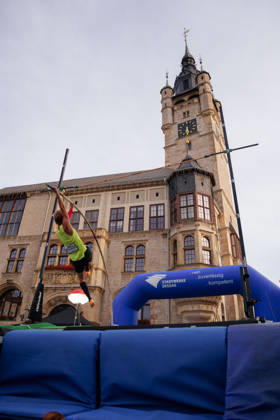 6th International DVV Stadtwerke Pole Vault Meet: Bartosz Marciniewicz (POL) on August 27, 2026, at the Market Square in Dessau, Dessau-Roßlau, Saxony-Anhalt, Dessau-Roßlau, Market Square, Dessau, Saxony-Anhalt, Germany