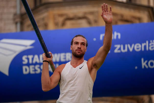 6th International DVV Stadtwerke Pole Vault Meeting featuring Robin Emig (FRA) on August 27, 2026, at the Marktplatz in Dessau, Dessau-Roßlau, Saxony-Anhalt, Dessau-Roßlau, Marktplatz, Dessau, Saxony-Anhalt, Germany