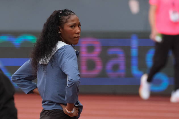 RECORD DATE NOT STATED Jamaian high jumper Lamara Distin during Weltklasse 2026, the Zurich stage of Diamond League Copyright: xSergioxBrunettix