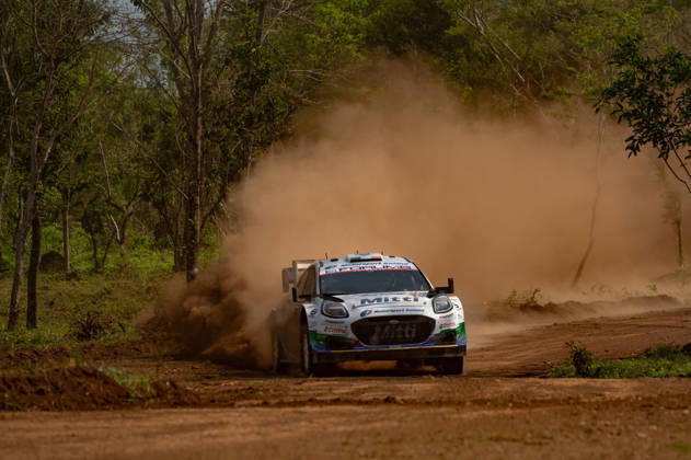 IPA87854955 - 95 Jon Armstrong (driver) and Shane Byrne (co-driver) of the M Ford World Rally Team, driving the Ford Puma Rally1, face a shakedown during the FIA World Rally Championship WRC, Motorsport Rallye, WM Ueno Rally of Paraguay 2026 on August 27 in Encarnación, Paraguay  Copyright: xLucaxBarsali IPAxSportx xx 87854955