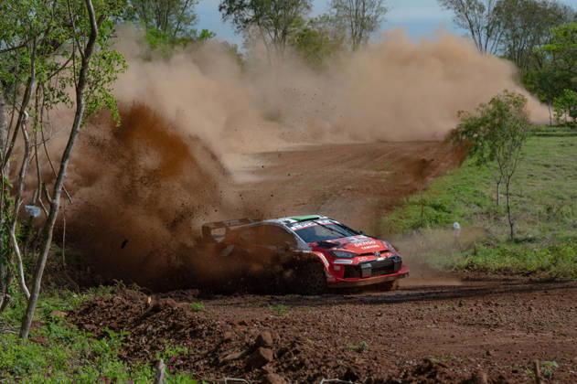 MOTORSPORTS - Rally - 2026 WRC, Motorsport Rallye, WM Paraguay Rally Photo by IPA ABACAPRESS.COM87854918 - Driver Elfyn Evans and Co-Driver Scott Martin of the Toyota Gazoo Racing WRT team, driving the Toyota GR Yaris Rally1; Driver Elfyn Evans and Co-Driver Scott Martin of the Toyota Gazoo Racing WRT team, driving the Toyota GR Yaris Rally1,They took part in the shakedown during the FIA World Rally Championship (WRC) Ueno Rally of Paraguay 2026 on August 27 in Encarnación, Paraguay Paraguay Paraguay  Copyright: xIPAxSport ABACAx
