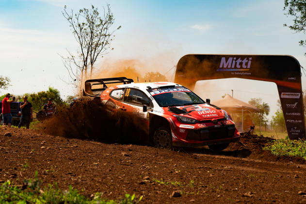 MOTORSPORTS - Rally - 2026 WRC, Motorsport Rallye, WM Paraguay Rally Photo by IPA ABACAPRESS.COM87854957 - Driver Takamoto Katsuta and co-driver Aaron Johnston of Team Toyota Gazoo Racing WRT, driving a Toyota GR Yaris Rally1, faced a shakedown during the FIA World Rally Championship (WRC) Ueno Rally of Paraguay on August 27, 2026, in Encarnación, Paraguay. Paraguay Paraguay  Copyright: xIPAxSport ABACAx