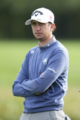 SUTTON COLDFIELD, ENGLAND - AUG 28: Tom McKibbin (NIR) waits to putt on the eighth green during the completion of the delayed Round 1 at the 2026 Husqvarna British Masters at The Belfry, Sutton Coalfield on August 28, 2026 in Warwickshire, England The 2026 Husqvarna British Masters