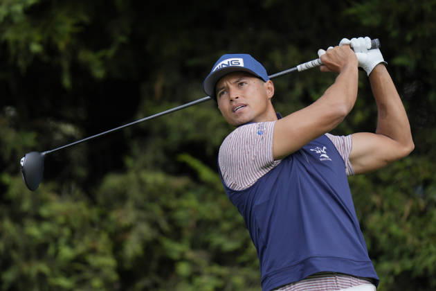 SUTTON COLDFIELD, ENGLAND - AUG 28: Johannes Veerman (USA) plays from the ninth tee during the completion of the delayed Round 1 at the 2026 Husqvarna British Masters at The Belfry, Sutton Coalfield on August 28, 2026 in Warwickshire, England The 2026 Husqvarna British Masters