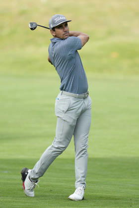 SUTTON COLDFIELD, ENGLAND - AUG 28: Rafa Cabrera Bello (ESP) plays from the seventeenth fairway during the completion of the delayed Round 1 at the 2026 Husqvarna British Masters at The Belfry, Sutton Coalfield on August 28, 2026 in Warwickshire, England The 2026 Husqvarna British Masters