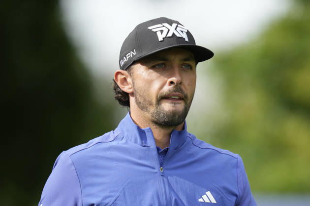 SUTTON COLDFIELD, ENGLAND - AUG 28: Marco Penge (ENG) walks from the sixth tee during the completion of the delayed Round 1 at the 2026 Husqvarna British Masters at The Belfry, Sutton Coalfield on August 28, 2026 in Warwickshire, England The 2026 Husqvarna British Masters
