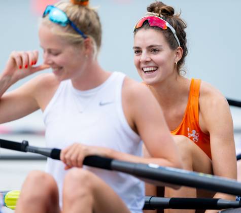 AMSTERDAM - Willemijn Mulder with the women s eight during a training session on the fifth day of the World Rowing Championships at the Bosbaan in the Amsterdam Forest. IRIS VAN DEN BROEK ANP xVIxANPxSportx xxANPxIVx 566422190 originalFilename: 566422190.jpg
