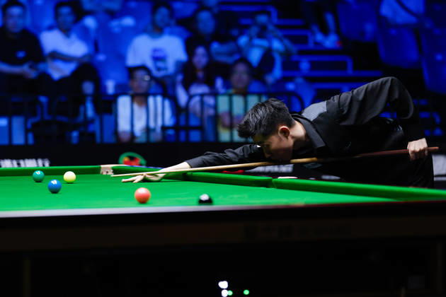 (260828) -- WUHAN, Aug. 28, 2026 -- Chang Bingyu competes during the semifinal match between Ronnie O Sullivan of England and Chang Bingyu of China at Wuhan Open 2026 snooker tournament in Wuhan, central China s Hubei Province, Aug. 28, 2026. ) (SP)CHINA-SNOOKER-WUHAN OPEN(CN) WuxZhizun 
