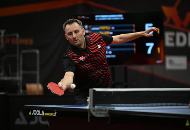Final of mixed doubles of Table tennis, Tischtennis during the WTT Feeder Olomouc, Czech Republic, August 28, 2026. Natalia Bajorova of Poland, Lubomir Pistej od Slovakia (pictured). (CTKxPhoto LudekxPerina) CTKPhotoP2026082804503  CTKPhotoP2026082804503