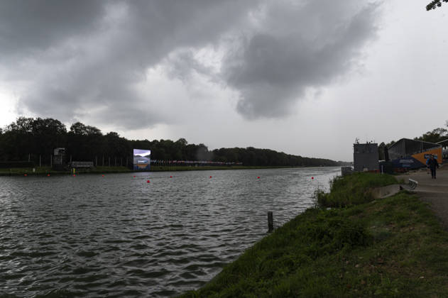 Amsterdam The Netherlands 28th August 2026 2026 World Rowing Championships on the Bosbaan in Amsterdam Storm clouds over the course. Due to adverse weather conditions the racing programme has been suspended until further notice.