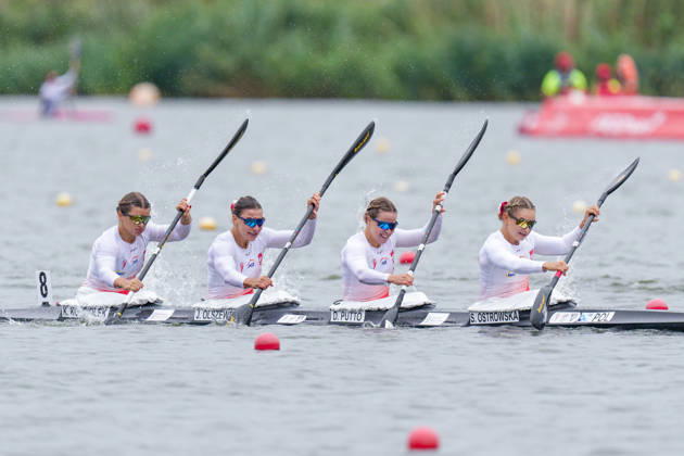 ICF Canoe Sprint and Paracanoe World Championships Katarzyna Kosciolek, Julia Olszewska, Dominika Putto, Sandra Ostrowska during ICF Canoe Sprint and Paracanoe World Championships in Poznan, Poland, on August 28, 2026 Poznan Poland Copyright: xFotoxOlimpikx originalFilename:jastrzebowski-icfcanoe260826_npjca