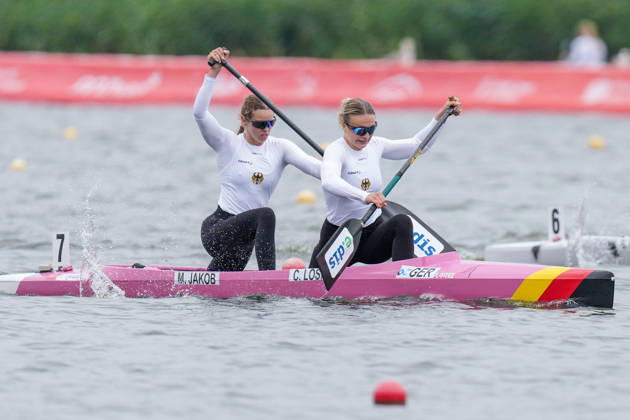 ICF Canoe Sprint and Paracanoe World Championships Maike Jakob, Carlotta Loske during ICF Canoe Sprint and Paracanoe World Championships in Poznan, Poland, on August 28, 2026 Poznan Poland Copyright: xFotoxOlimpikx originalFilename:jastrzebowski-icfcanoe260826_np3d0