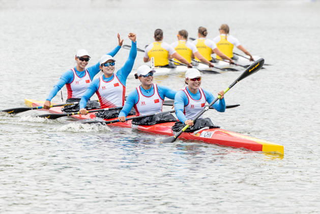 ICF Canoe Sprint and Paracanoe World Championships Siyu Shen, Nan Wang, Mengdie Yin, Shimeng Yu during ICF Canoe Sprint and Paracanoe World Championships in Poznan, Poland, on August 28, 2026 Poznan Poland Copyright: xFotoxOlimpikx originalFilename:jastrzebowski-icfcanoe260826_np5mF