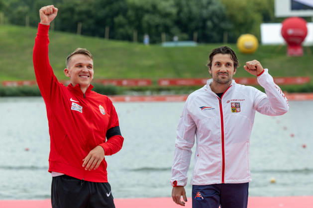 ICF Canoe Sprint and Paracanoe World Championships Daniel Fejes, Martin Fuksa during ICF Canoe Sprint and Paracanoe World Championships in Poznan, Poland, on August 28, 2026 Poznan Poland  Copyright: xFotoxOlimpikx originalFilename:jastrzebowski-icfcanoe260826_npWRR.jpg