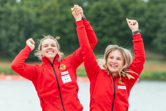 ICF Canoe Sprint and Paracanoe World Championships Maike Jakob, Carlotta Loske during ICF Canoe Sprint and Paracanoe World Championships in Poznan, Poland, on August 28, 2026 Poznan Poland  Copyright: xFotoxOlimpikx originalFilename:jastrzebowski-icfcanoe260826_npdJ4.jpg