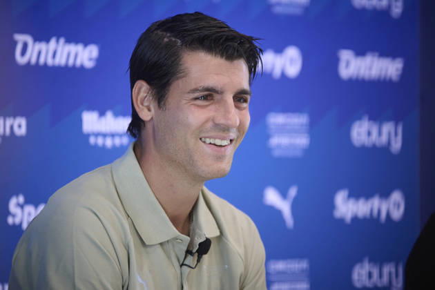 Football, Spain: CD Leganés present new signing Álvaro Morata