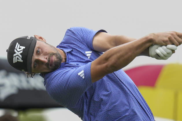 SUTTON COLDFIELD, ENGLAND - AUG 28: Marco Penge (ENG) plays from the fifteenth tee during Round 2 at the 2026 Husqvarna British Masters at The Belfry, Sutton Coalfield on August 28, 2026 in Warwickshire, England The 2026 Husqvarna British Masters
