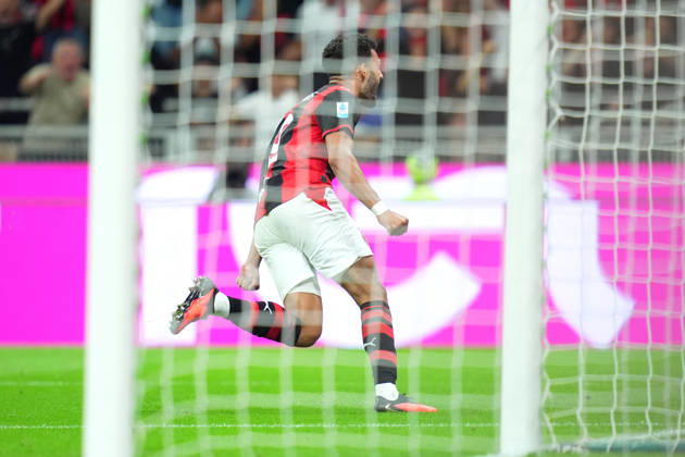 AC Milan™s Goncalo Ramos celebrates after scoring 1-0 during the Serie A soccer match between Ac Milan and Venezia at the San Siro Stadium in Milan, north Italy - Friday August 28 , 2026. - Soccer Copyright: xSpada LaPressex