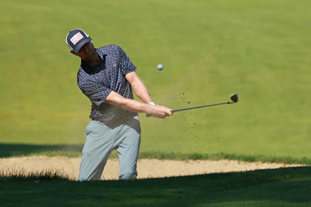 The Ally Challenge GRAND BLANC,MICHIGAN-AUGUST 28: Vaughn Taylor of the United States hits out of the bunker toward the 10th green during the first round of The Ally Challenge presented by McLaren at Warwick Hills Golf & Country Club, Grand Blanc, MI, USA Friday, August 28, 2026. Grand Blanc Michigan United States  Copyright: xJorgexLemusx originalFilename:lemus-theallyc260828_npelF.jpg