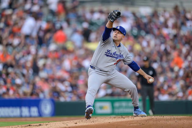 Aug 28, 2026; Detroit, Michigan, USA; Los Angeles Dodgers Tarik Skubal (29) on the mound in the first inning at Comerica Park. Mandatory Credit: -Cal Media MLB, Baseball Herren, USA 2026: Dodgers Vs Tigers AUG 28  - ZUMAc04_ 20260828_zma_c04_005 Copyright: xAllanxDranbergx