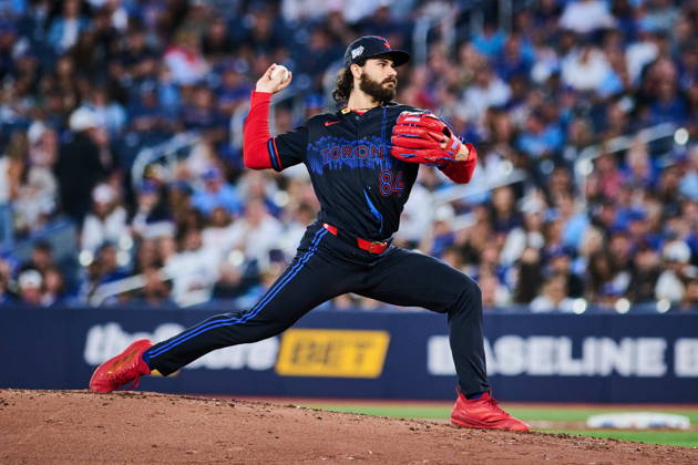 August 28, 2026, Toronto, On, Canada: Toronto Blue Jays Dylan Cease (84) works against the Seattle Mariners during third inning MLB, Baseball Herren, USA baseball action in Toronto, on Friday, Aug. 28, 2026. Canada News - August 28, 2026 - ZUMAc35_ 20260828_zaf_c35_072 Copyright: xSammyxKoganx
