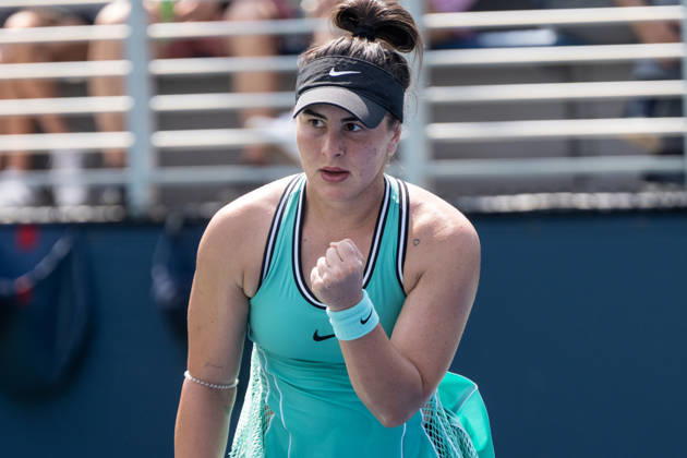 US Open 2026 Qualifying Final Round NEW YORK, UNITED STATES - AUGUST 28: Bianca Andreescu reacts during the final round of women s singles qualifying at the 2026 US Open at the USTA Billie Jean King National Tennis Center in Flushing, New York, United States, on August 28, 2026. Lev Radin Anadolu New york United States. Editorial use only. Please get in touch for any other usage.  Copyright: x2026xAnadoluxLevxRadinx