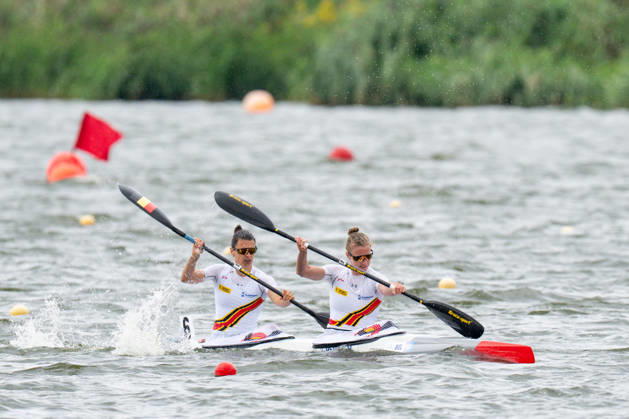 ICF Canoe Sprint and Paracanoe World Championships Lize Broekx, Hermien Peters during ICF Canoe Sprint and Paracanoe World Championships in Poznan, Poland, on August 29, 2026 Poznan Poland Copyright: xFotoxOlimpikx originalFilename:jastrzebowski-icfcanoe260826_npedR