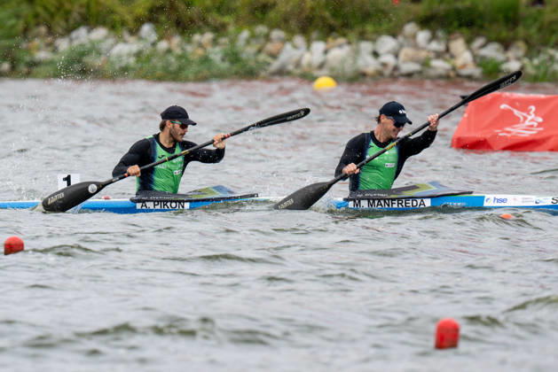 ICF Canoe Sprint and Paracanoe World Championships Anze Pikon, Matevz Manfreda during ICF Canoe Sprint and Paracanoe World Championships in Poznan, Poland, on August 29, 2026 Poznan Poland Copyright: xFotoxOlimpikx originalFilename:jastrzebowski-icfcanoe260826_npxDW