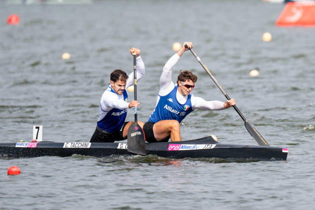 ICF Canoe Sprint and Paracanoe World Championships Carlo Tacchini, Gabriele Casadei during ICF Canoe Sprint and Paracanoe World Championships in Poznan, Poland, on August 29, 2026 Poznan Poland Copyright: xFotoxOlimpikx originalFilename:jastrzebowski-icfcanoe260826_np2UK