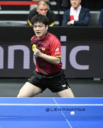 German Table Tennis Cup Grand Opening with Fan Zhendong of Borussia Düsseldorf (photo ms0685) NUREMBERG, GERMANY, AUGUST 29, 2026 Fan Zhendong of Borussia Düsseldorf (photo ms0685) in action at the Table Tennis Bundesliga Cup Grand Opening for the 2026–2027 season at the Kia Metropol Arena in Nuremberg, Nuremberg, Kia Metropol Arena, Bavaria, Germany