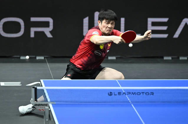 German Table Tennis Cup Grand Opening with Fan Zhendong of Borussia Düsseldorf (photo ms0699) NUREMBERG, GERMANY, AUGUST 29, 2026 Fan Zhendong of Borussia Düsseldorf (photo ms0699) in action at the Table Tennis Bundesliga Cup Grand Opening for the 2026–2027 season at the Kia Metropol Arena in Nuremberg, Bavaria, Germany