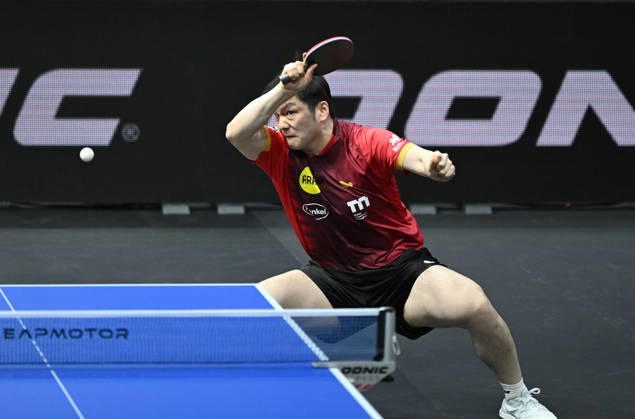 German Table Tennis Cup Grand Opening with Fan Zhendong of Borussia Düsseldorf (photo ms0731) NUREMBERG, GERMANY, AUGUST 29, 2026 Fan Zhendong, Borussia Düsseldorf, photo ms0731, in action at the Table Tennis Bundesliga Cup Grand Opening for the 2026–2027 season at the Kia Metropol Arena in Nuremberg, Nuremberg, Kia Metropol Arena, Bavaria, Germany