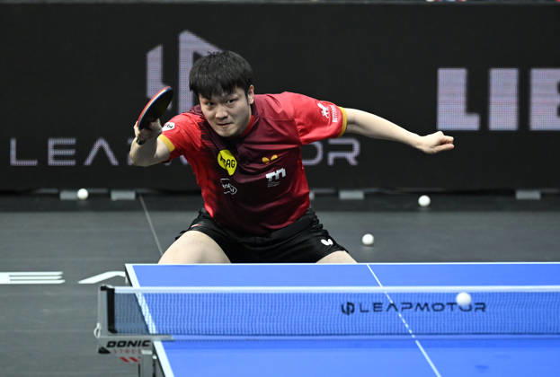 German Table Tennis Cup Grand Opening with Fan Zhendong of Borussia Düsseldorf (photo ms0751) NUREMBERG, GERMANY, AUGUST 29, 2026 Fan Zhendong, Borussia Düsseldorf (photo ms0751), in action at the Table Tennis Bundesliga Cup Grand Opening for the 2026–2027 season at the Kia Metropol Arena in Nuremberg, Nuremberg, Kia Metropol Arena, Bavaria, Germany