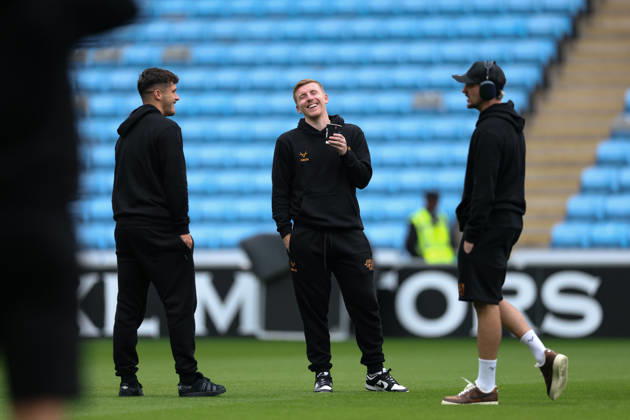 Coventry City v Hull City Premier League Hull City players arriving at the ground during the Premier League match at the Coventry Building Society Arena, Coventry 29 08 2026 UK Newspapers OUT Copyright: xAndyxSumnerx FIL-23836-0070