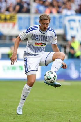 August 29, 2026, GER, Soccer, Men s, 3rd Division, 2026–2027 Season, MSV Duisburg vs. FC Würzburger Kickers, Aljaz Casar, Duisburg in action with the ball, individual play, Duisburg, Schauinsland, Reisen Arena, North Rhine-Westphalia, Germany Copyright: xAdrianxSchlüterx