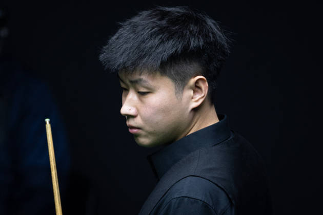 (260829) -- WUHAN, Aug. 29, 2026 -- Zhao Xintong reacts during the final match between Zhao Xintong of China and Chang Bingyu of China at Wuhan Open 2026 snooker tournament in Wuhan, central China s Hubei Province, Aug. 29, 2026. ) (SP)CHINA-SNOOKER-WUHAN OPEN (CN) XiaoxYijiu 