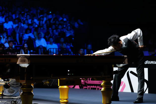(260829) -- WUHAN, Aug. 29, 2026 -- Chang Bingyu competes during the final match between Zhao Xintong of China and Chang Bingyu of China at Wuhan Open 2026 snooker tournament in Wuhan, central China s Hubei Province, Aug. 29, 2026. ) (SP)CHINA-SNOOKER-WUHAN OPEN (CN) WuxZhizun 