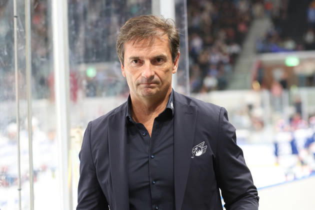 August 29, 2026, Zurich, SWITZERLAND, Swiss Life Arena, 2026–2027 Ice Hockey Season, Exhibition Game: ZSC Lions vs. Adler Mannheim, Coach: Dallas Eakins, Adler
