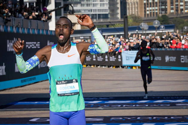 2026 SYDNEY MARATHON, Winner of the 2026 Sydney Marathon Addisu Gobena in Sydney, Sunday, August 30, 2026. ( NO ARCHIVING, EDITORIAL USE ONLY SYDNEY NEW SOUTH WALES AUSTRALIA  Copyright: xNADIRxKINANIx 20260830138195351280