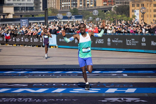 2026 SYDNEY MARATHON, Winner of the 2026 Sydney Marathon Addisu Gobena in Sydney, Sunday, August 30, 2026. ( NO ARCHIVING, EDITORIAL USE ONLY SYDNEY NEW SOUTH WALES AUSTRALIA  Copyright: xNADIRxKINANIx 20260830158224133800