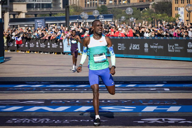 2026 SYDNEY MARATHON, Winner of the 2026 Sydney Marathon Addisu Gobena in Sydney, Sunday, August 30, 2026. ( NO ARCHIVING, EDITORIAL USE ONLY SYDNEY NEW SOUTH WALES AUSTRALIA  Copyright: xNADIRxKINANIx 20260830165382522987