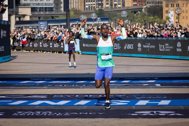 2026 SYDNEY MARATHON, Winner of the 2026 Sydney Marathon Addisu Gobena in Sydney, Sunday, August 30, 2026. ( NO ARCHIVING, EDITORIAL USE ONLY SYDNEY NEW SOUTH WALES AUSTRALIA  Copyright: xNADIRxKINANIx 20260830171865387959
