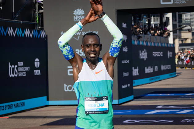 2026 SYDNEY MARATHON, Winner of the 2026 Sydney Marathon Addisu Gobena in Sydney, Sunday, August 30, 2026. ( NO ARCHIVING, EDITORIAL USE ONLY SYDNEY NEW SOUTH WALES AUSTRALIA  Copyright: xNADIRxKINANIx 20260830184534937175