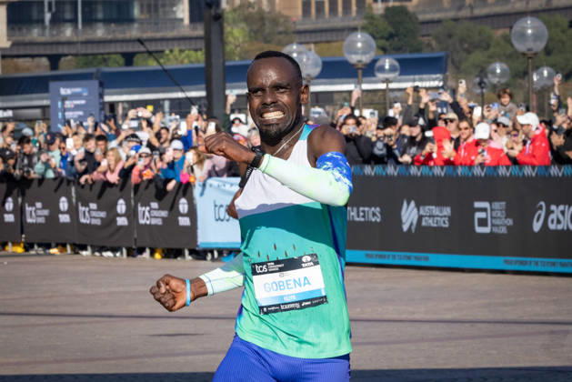 2026 SYDNEY MARATHON, Winner of the 2026 Sydney Marathon Addisu Gobena in Sydney, Sunday, August 30, 2026. ( NO ARCHIVING, EDITORIAL USE ONLY SYDNEY NEW SOUTH WALES AUSTRALIA  Copyright: xNADIRxKINANIx 20260830192791356051