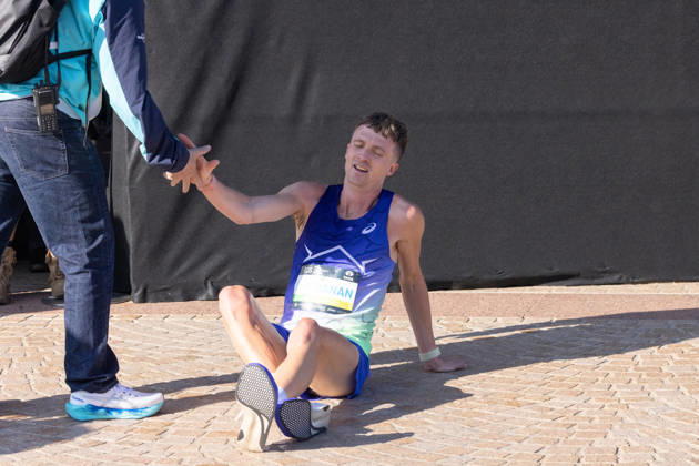 2026 SYDNEY MARATHON, AustraliaÕs Andrew Buchanan finishes the 2026 Sydney Marathon in Sydney, Sunday, August 30, 2026. ( NO ARCHIVING, EDITORIAL USE ONLY SYDNEY NEW SOUTH WALES AUSTRALIA  Copyright: xNADIRxKINANIx 20260830134335568231