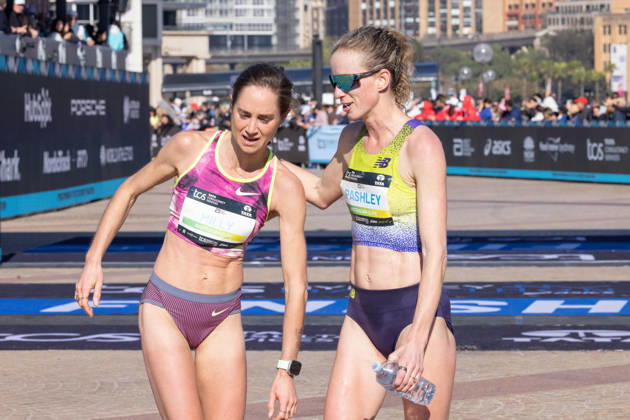 2026 SYDNEY MARATHON, AustraliaÕs Ellie Pashley and Milly Clark after the 2026 Sydney Marathon in Sydney, Sunday, August 30, 2026. ( NO ARCHIVING, EDITORIAL USE ONLY SYDNEY NEW SOUTH WALES AUSTRALIA  Copyright: xNADIRxKINANIx 20260830140566353233