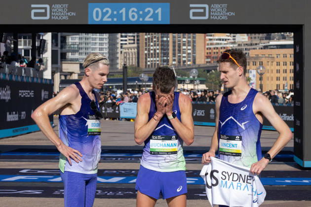 2026 SYDNEY MARATHON, Competitors during the 2026 Sydney Marathon in Sydney, Sunday, August 30, 2026. ( NO ARCHIVING, EDITORIAL USE ONLY SYDNEY NEW SOUTH WALES AUSTRALIA  Copyright: xNADIRxKINANIx 20260830197200992703